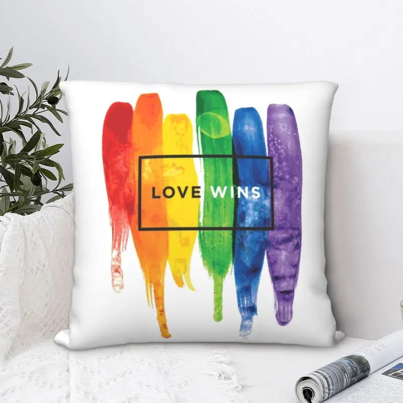 ЛГБТ Love Wins Радужная краска GLBT наволочка украшение лесбийские геи гордость для