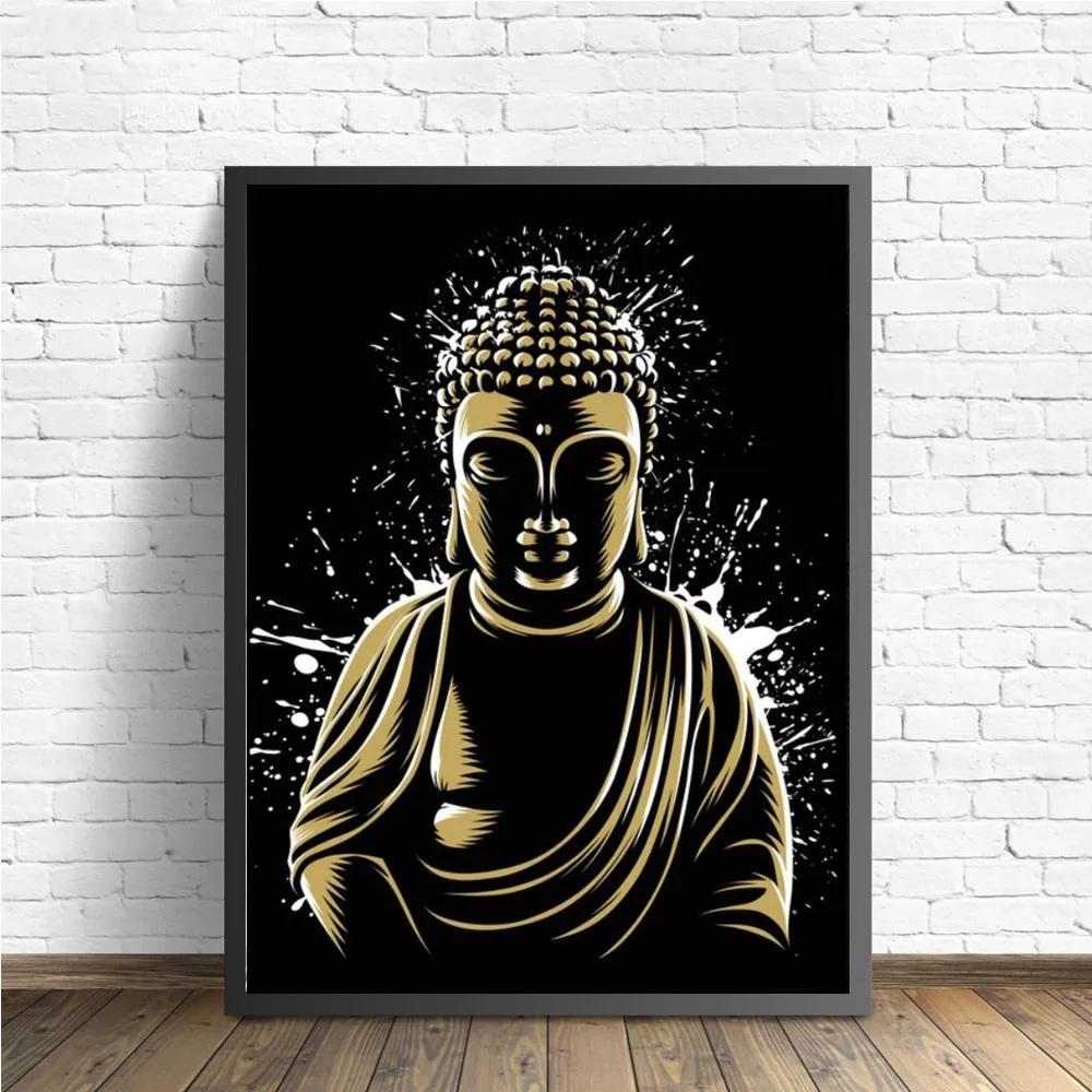 

5d diy Buddha diamond painting Full square drill mosaic Diamond set full round diamond Embroidery sale buddha photo,decor BY1269
