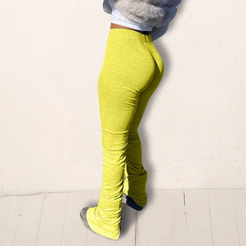 

New Stacked Leggings Joggers Stacked Sweatpants Women Ruched Pants Jogging Femme Stacked Pants Fitness Comfortable Women Trouser