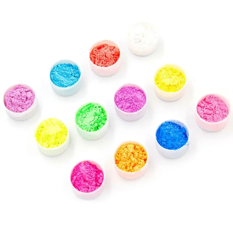 12 Pearlescent powder Epoxy Resin Dye Pearl Pigment Natural Mica Mineral Powder M6CE