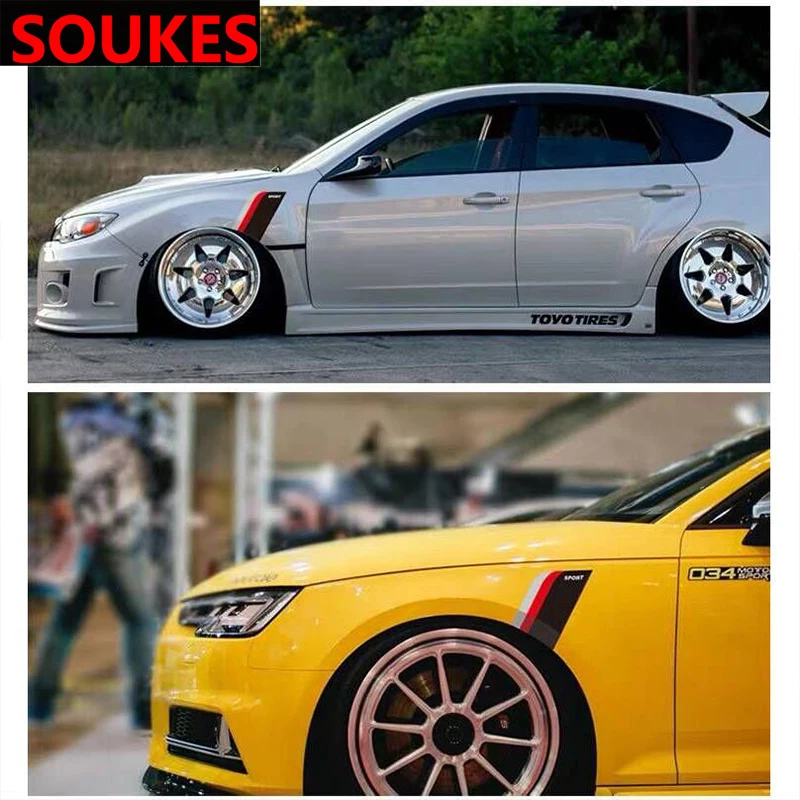 Новинка спортивный гоночный автомобиль Bunmper шина для крыла наклейка Renault Megane 2 Duster