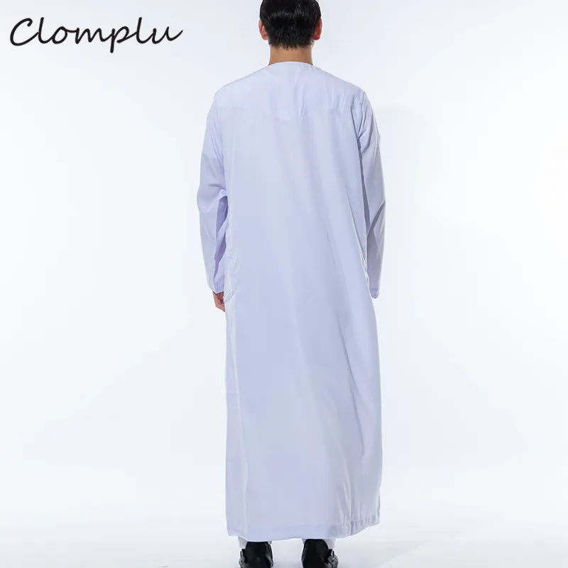 

Clomplu Muslim Islamic Jubba Thobe Abaya Kaftan Indian Arabic Fashion Casual Arab Clothing Men Prayer Costume 52-60