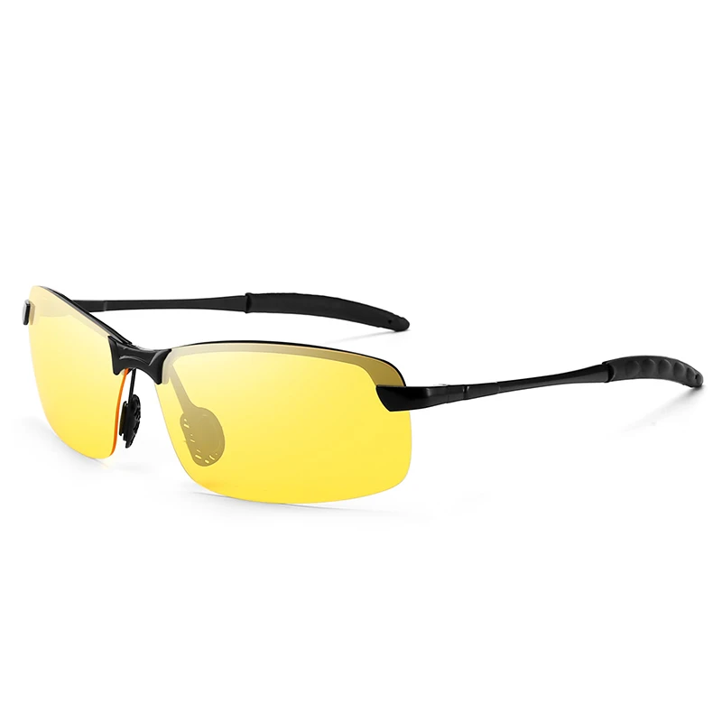 

Night vision Polarized Sunglasses anti-glare driving goggles pilot's aluminium alloy yellow Sunglasses Unisex Vision Sun Glass