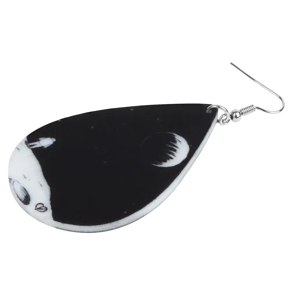 Bonsny акриловые каплевидные Космические Планеты астронавт серьги-подвески в форме