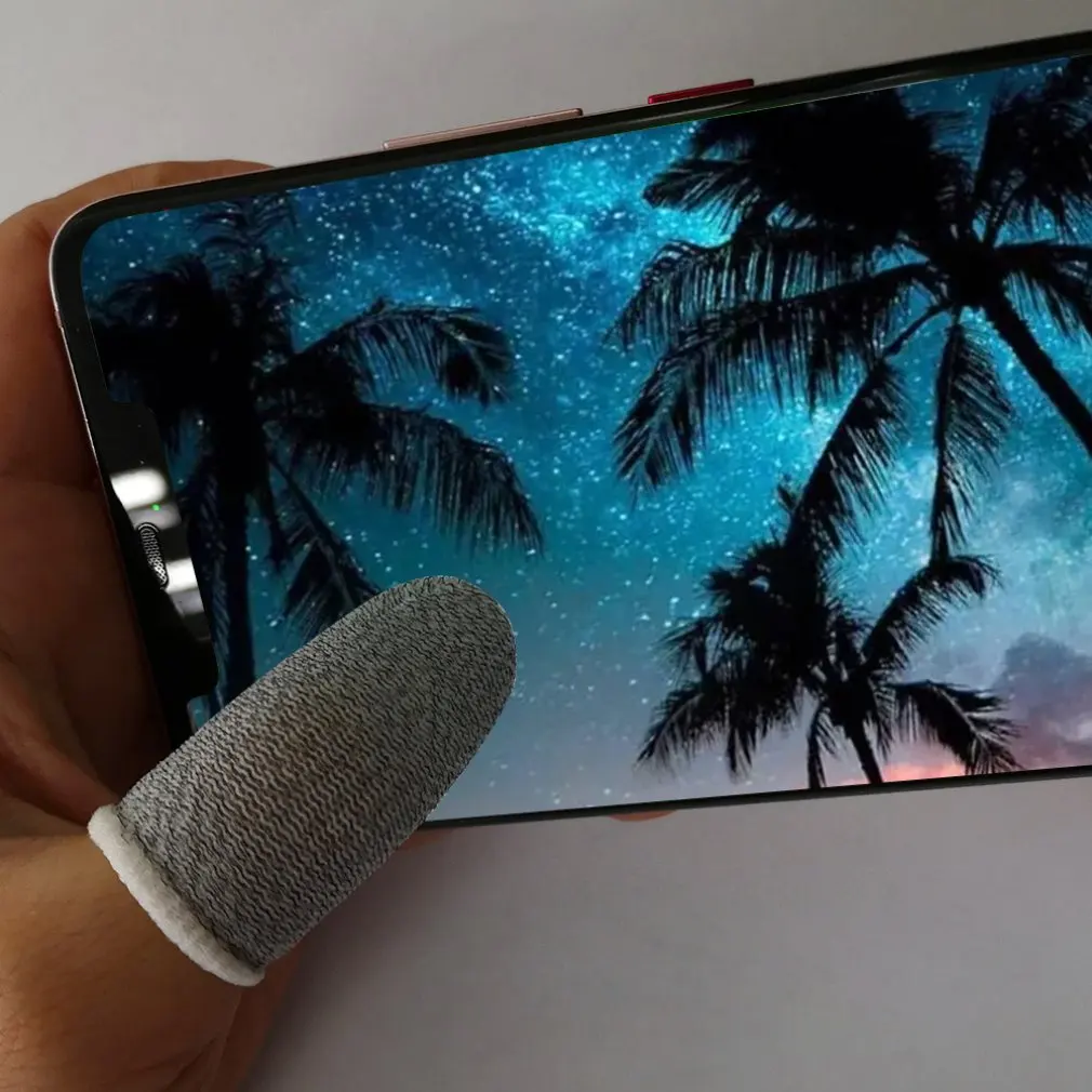 

anti-sweat finger sets mobile game touch screen finger sets fiber breathable walking position eating chicken artifact