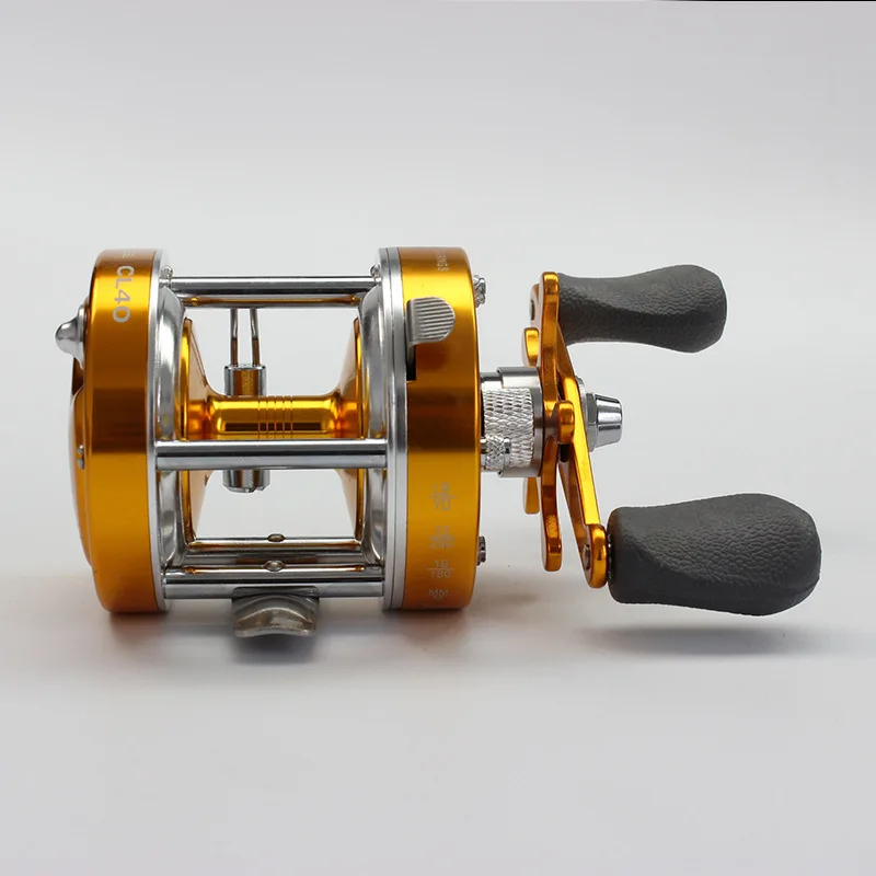 Metal fish wheel  40#  metal double brake drum fish wheel  Lua fishing line wheel  Fishing tackle enlarge