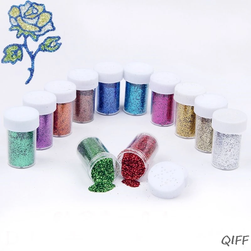 

12 Colors Shiny Resin Pigment Mica Powder Glitters Sequins Resin Jewelry Making