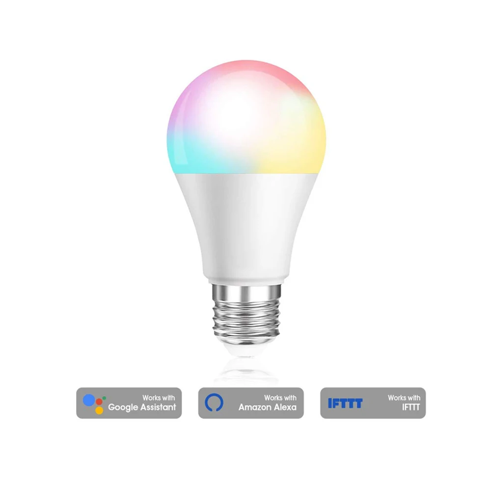Wifi лампа 7 Вт RGBW умный свет цветной светодиодный совместимый Alexa Goole домашний wifi