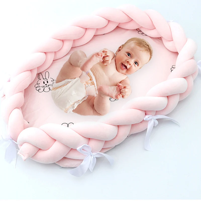 Переносная детская бионическая кроватка колыбель Хлопковый бампер для детской