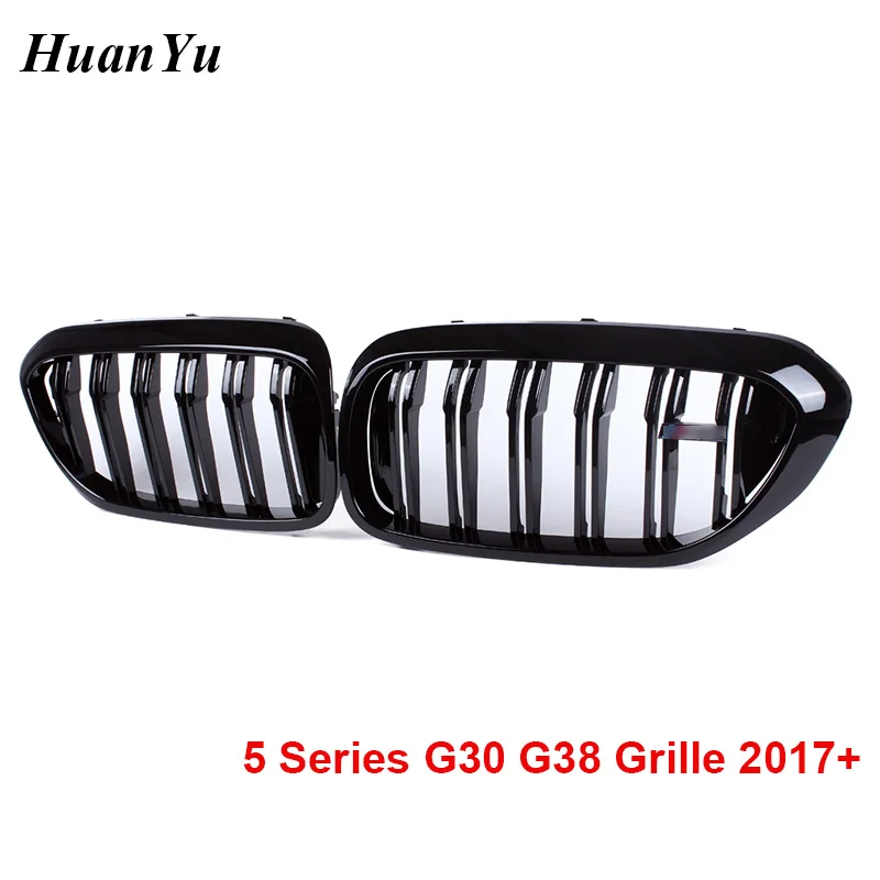Решетка радиатора из углеродного волокна G30 G38 для BMW 5 серии 2 slat G31 передний бампер