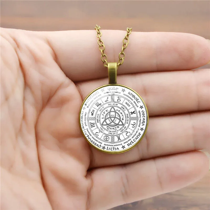 Женское Ожерелье с кулоном Lrish Trinitys Knot кабошон фото модное ювелирное изделие