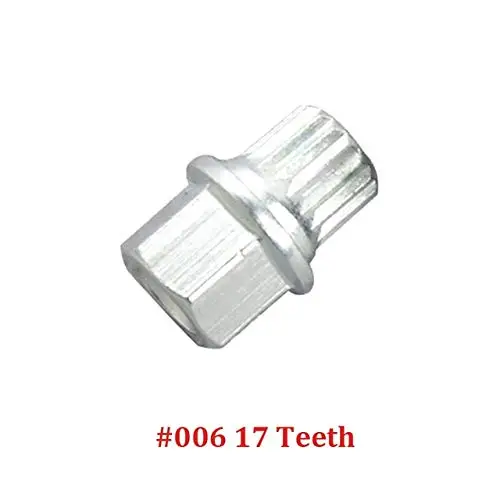 17 teeth Противоугонный болт колеса и фиксатор 8D0601139F адаптер безопасности для Volkswagen Golf Bora Passat Audi для A4 A6 A8 TT - Название цвета: 17 teeth