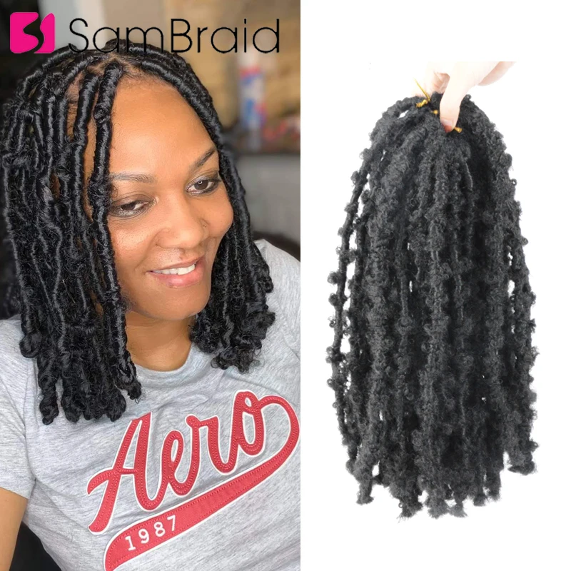 

Искусственные вьющиеся локоны SAMBRAID, искусственные локоны для женщин, 14 дюймов