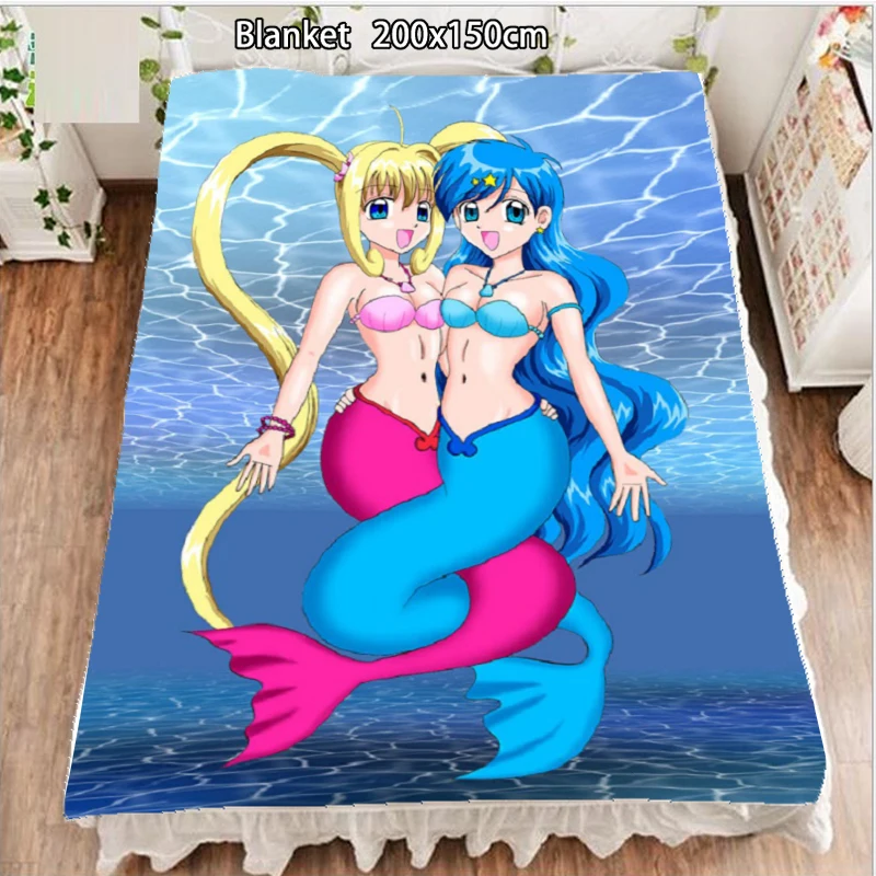 

Anime Fleece Blanket Mermaid Melody Pichi Pichi Pitch Ruchia Luchia Nanami 200cm Blankets and Bedspreads for Beds