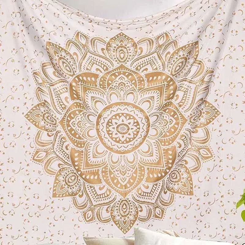 

Желтый бохо мандала гобелен настенный домашний декор Триппи гобелен настенный ковер Триппи настенный психоделический гобелен