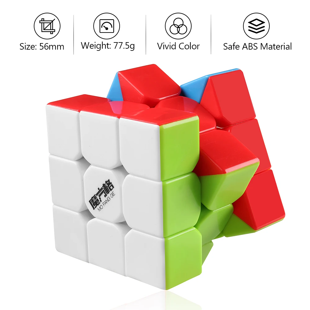 Скоростной кубик D FantiX Qiyi Mofangge Thunderclap 3x3 без наклеек гладкая Волшебная фотография