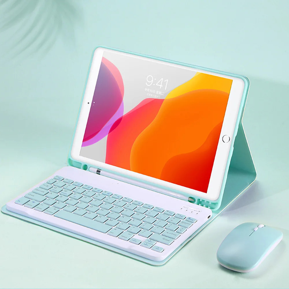 

For iPad 9.7 2017 2018 10.2 2019 2020 10.9 5th 6th 7th 8th Keyboard Mouse Case For iPad Air 1 2 3 4 Pro 9.7 10.5 11 Funda Cover