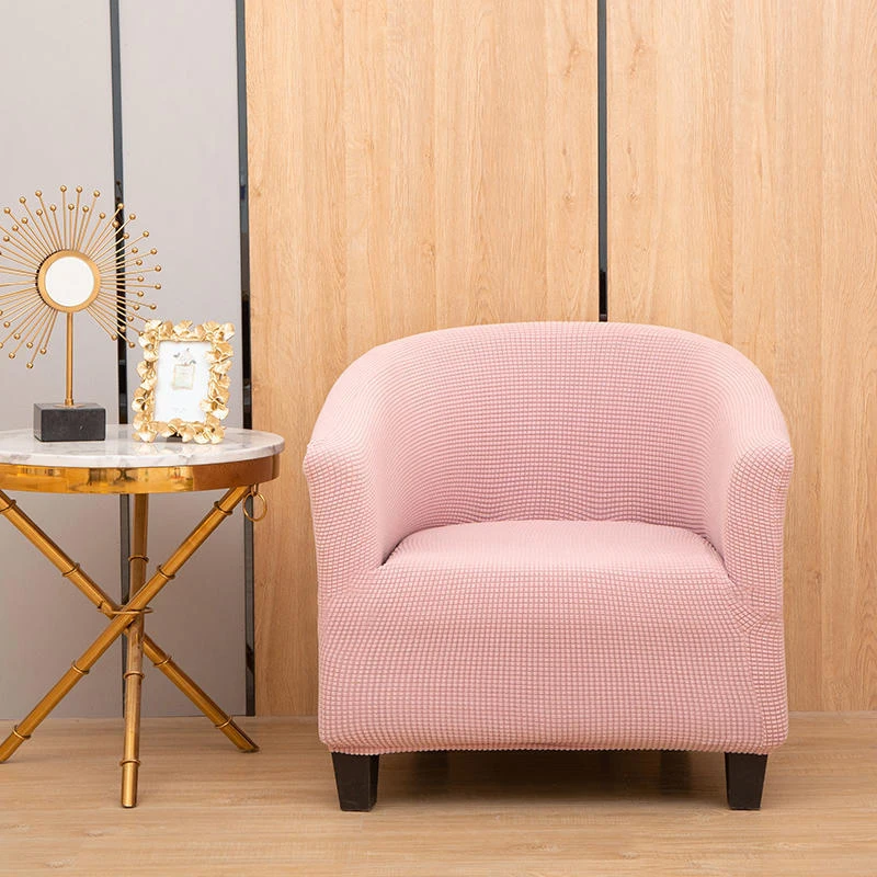 

Corn Fleece Club Chair Cover Stretch Tub Chair Slipcover Thicken Anti Stain Armchair Couch Cover For Bar Counter Living Room
