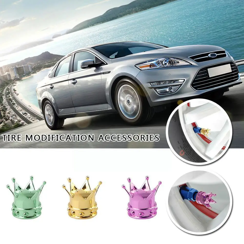 

4pcs Universal Wheel Tire Caps Car Motorcycle Styling Protective Cover Caps Tyre Accessories Car Bicycle Tire V Q3y4