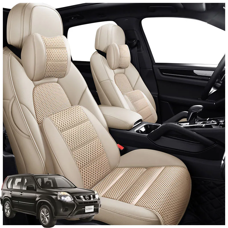 

Leather Auto Customized Car Seat Covers Products For Nissan X Trail T31 T32 2008 2010 2012 2014 2020 Interior Parts Accessories