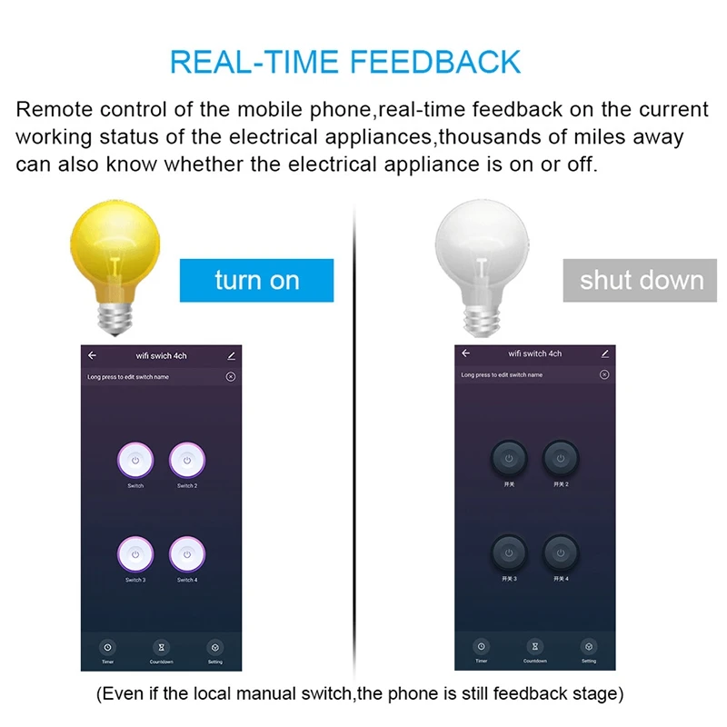 

4CH Tuya Switch WiFi Switch Module Wireless Relay Smart Life APP Remote Control Smart Timer for Smart Home Switch