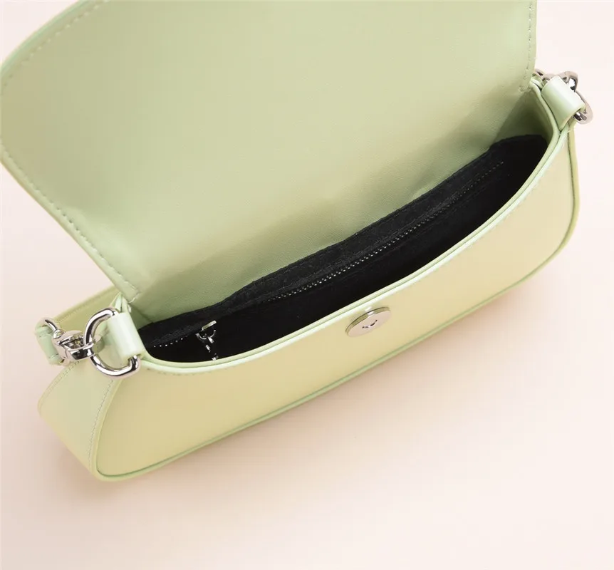 

2021 new leather underarm bag women's fashion retro French stick bag versatile one shoulder handbag women's bag