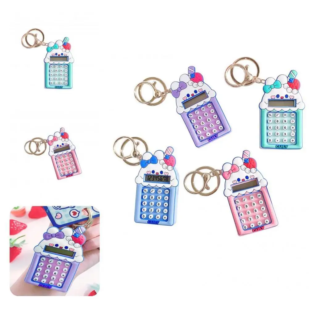 

Key Ring Useful Smooth Surface Calculator Key Chain Decorative Novel Gift Key Pendant