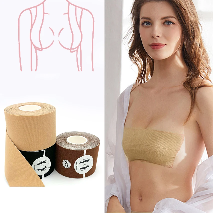 

Незаметные женские наклейки на соски для свадебных платьев Женская одноразовая фотолента можно свободно разрезать невидимый бюстгальтер