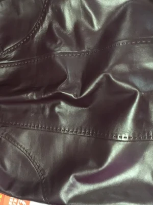 Женская тонкая юбка из натуральной кожи K118