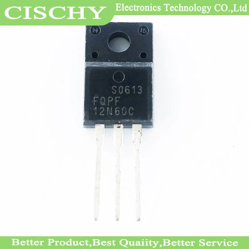 1 шт./лот FQPF12N60 FQPF12N60C 12N60 12A 600V TO-220F в наличии на складе | Электронные компоненты и