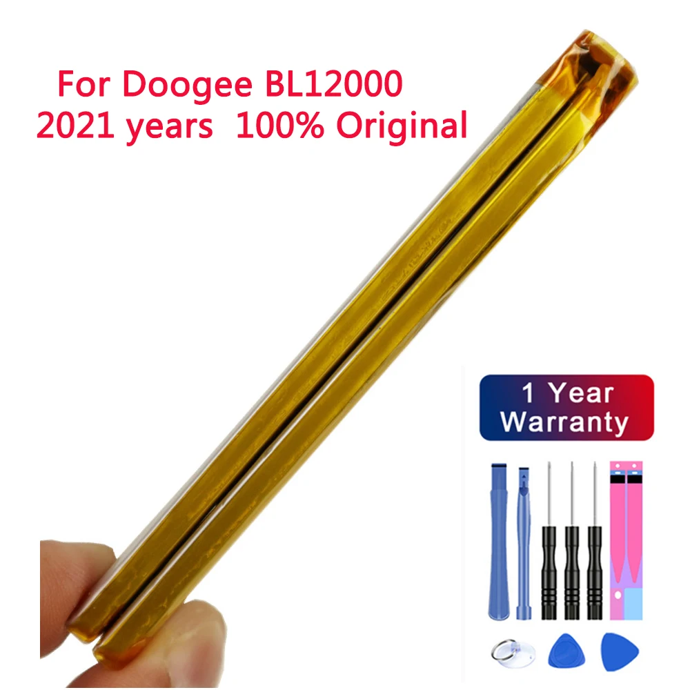 

2021 New FOR DOOGEE BL12000 battery 12000mAh 100% Original battery 6.0 inch MTK6763T DOOGEE BL12000 Pro Replacement+ free Tools