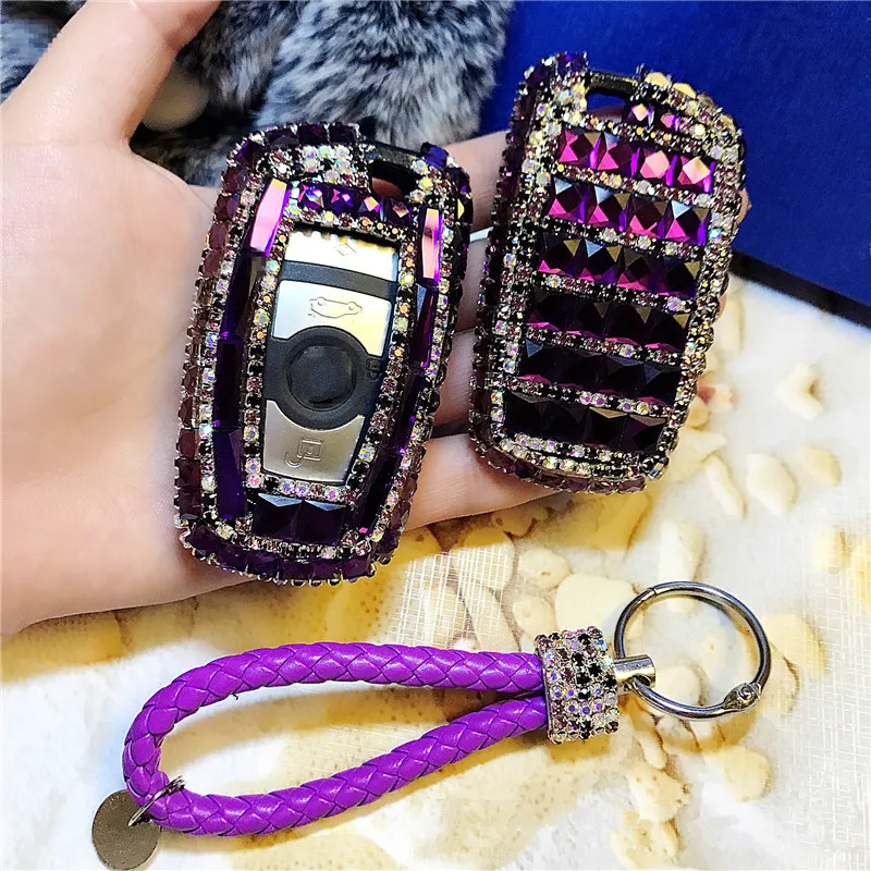 Роскошный Бриллиантовый Чехол для автомобильного ключа BMW 1 2 3 4 5 6 серии e46 e36 e60 e90