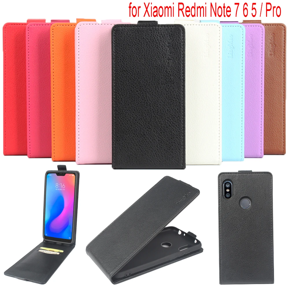 Кожаный чехол книжка для Xiaomi Redmi Note7 Pro 7 глобальная версия Note 5 CoverRedmi 6 телефона ТПУ