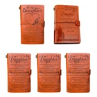 Кожаная тетрадь для скетчей ручной работы, дневник, записная книжка для моей дочери, 24 шара