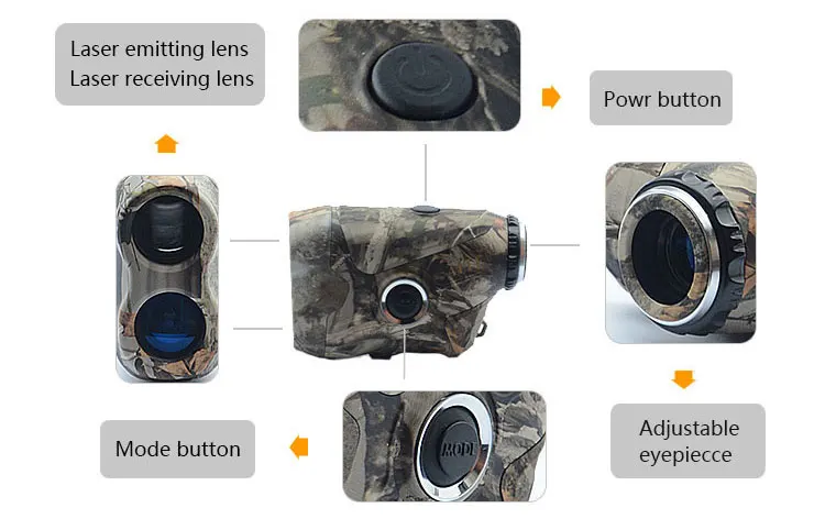 

laser rangefinder 800m water resistant / beeline heigh angle measurement oem
