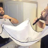 1pcs white black simple mens beard shaving apron nursing shaving cloth household cleaning tools