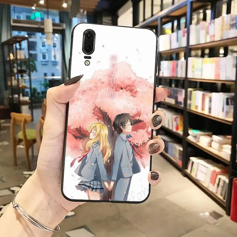 

Reall Japanese Anime Your Lie in April Phone Case For Huawei honor Mate P 10 20 30 40 Pro 10i 9 10 20 8 x Lite