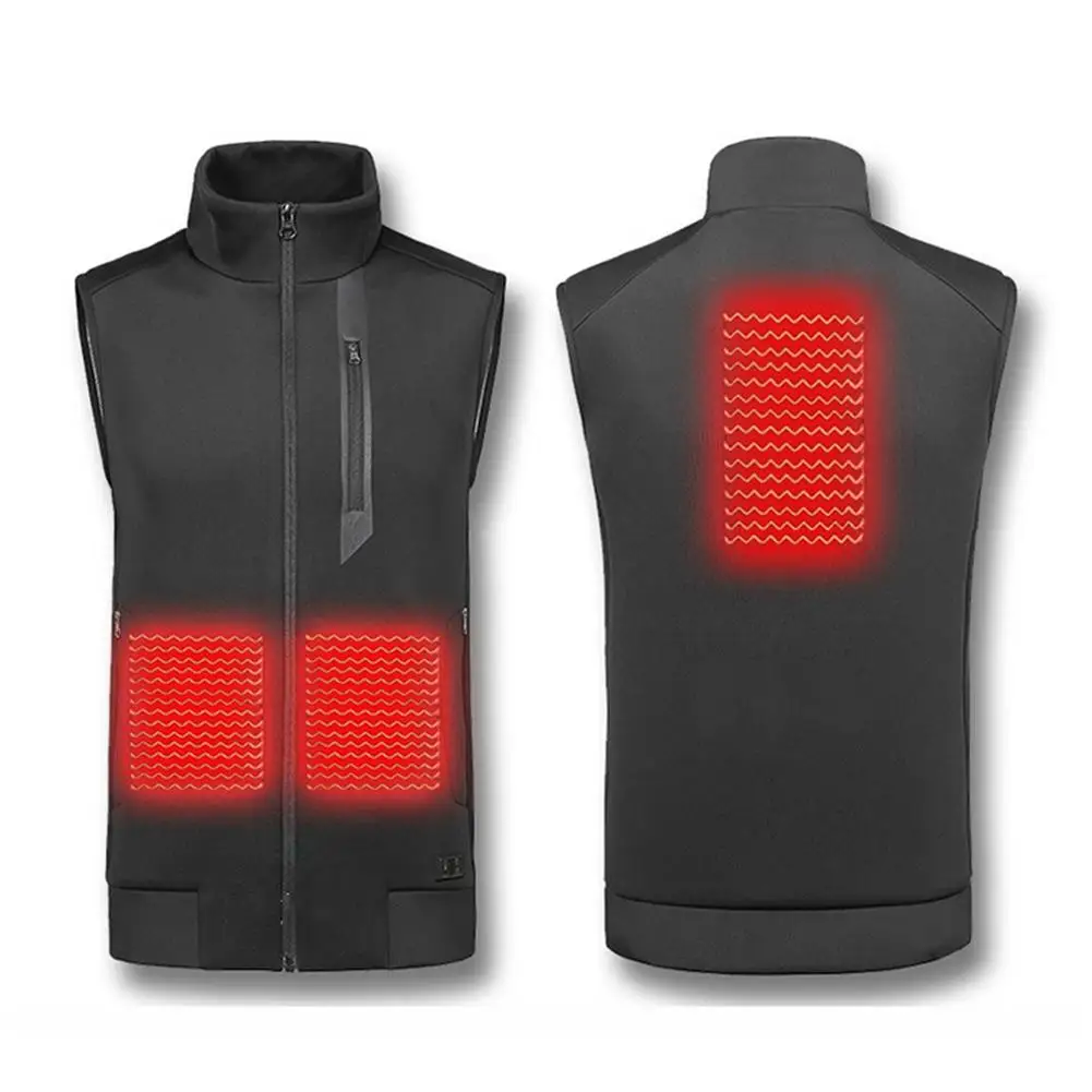 

Heated Vest Jacket Fashion Men Women Intelligent USB Electric Thermal Vest Heating Coat For Winter Warm Hunting Fishing Skiing