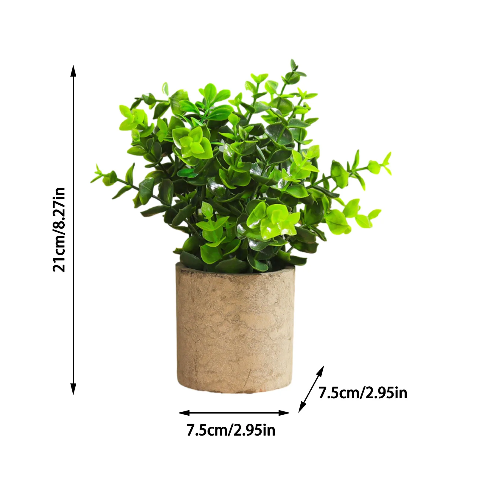 

Fresh Artificial Potted Plants Fake Home Decor Greenery Non-toxic For Office Dorm Wedding Party Mall Desktop Decor