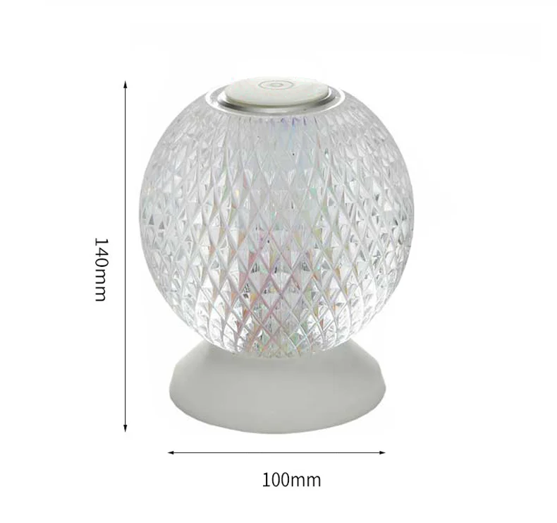 

Italy Kartel acrylic table lamp crystal bedside lamp led table lamp living room bedroom lamp touch switch USB rechargeable