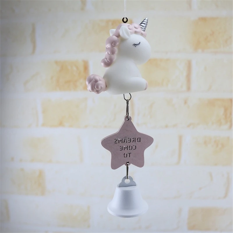 Мультяшный Единорог подвеска колокольчик креативная Подвеска для девочек