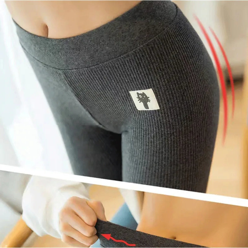 2019 Леггинсы пуш ап женские удобные хлопковые леггинсы с резьбой тонкие высокой