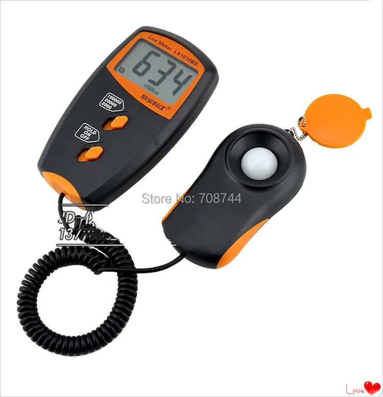 LX1010BS цифровой Luxmeter 3 1/2 ЖК-дисплей измеритель освещенности тестирование