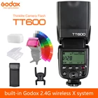 Godox TT600 2.4G Беспроводная вспышка GN60 Master  Slave для камеры Speedlite для Canon Nikon Sony Pentax Olympus Fuji Lumix