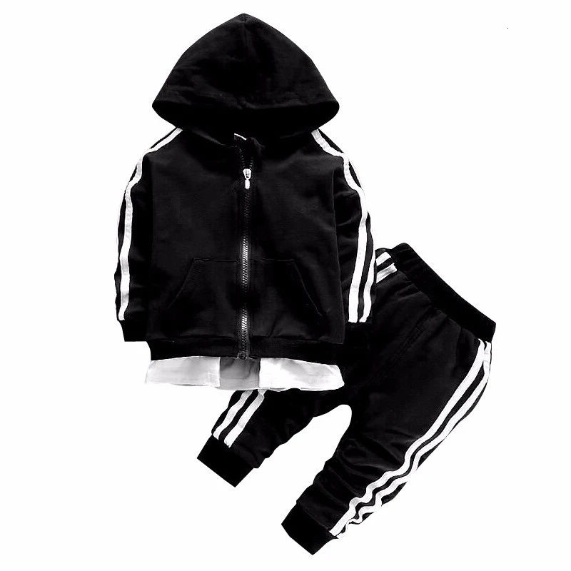

2022 Winter Kid Casual Sportswear Children Boy Girl Cotton Zipper Jacket Pants 2-piece Set Boy Fashion Sports Suit Baby Clothing