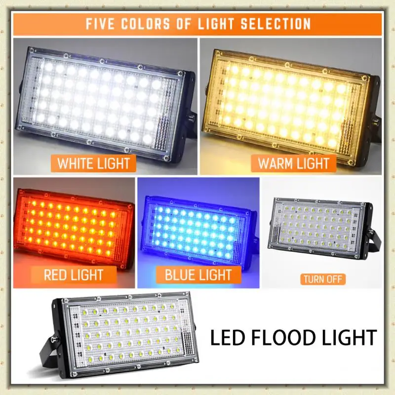 

220V 50W LED Security Floodlight Flood Lights Indoor Outdoor Garden Waterproof Lamp Flood Led Outdoor Street Light Spotlight