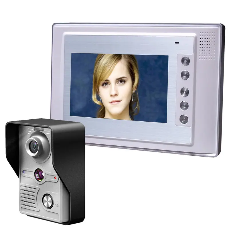 MAOTEWANG 7 Inch Video Door Phone Doorbell Intercom Kit 1-camera 1-monitor Night Vision