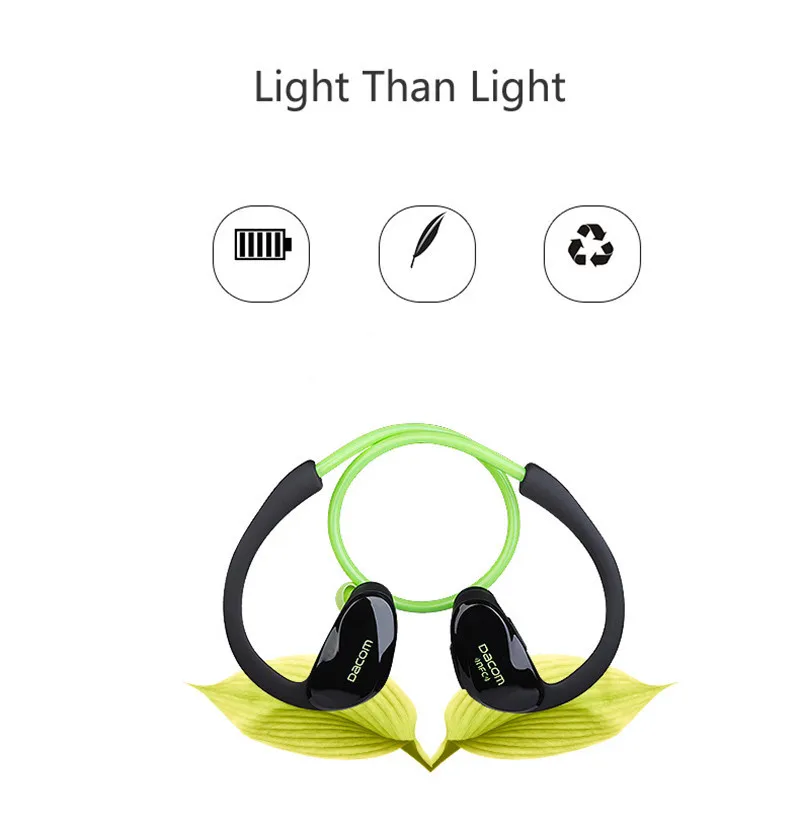 Dacom Athlete Bluetooth гарнитура для iPhone для samsung беспроводные наушники спортивные стерео наушники с HD микро NFC auriculares