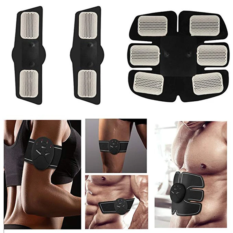

12PCS Hydrogel Sticker Replacement Pads AbS EMS Abdominal Muscle Stimulator Gel Trainer Fitness Body Massager Exercise Patch