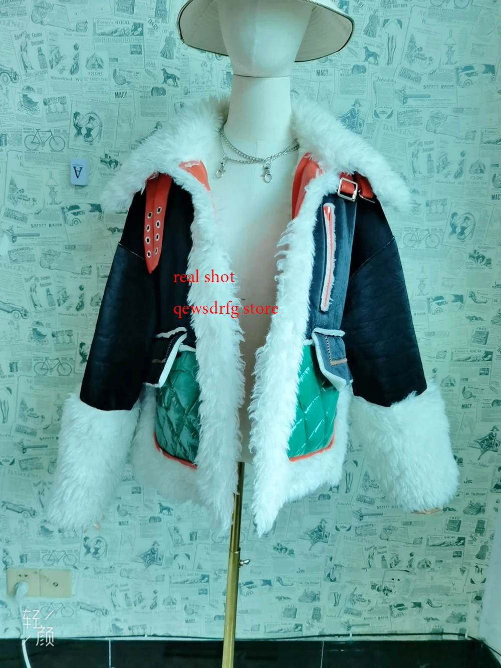 Куртка женская зимняя из овечьей шерсти толстая матовая | Женская одежда